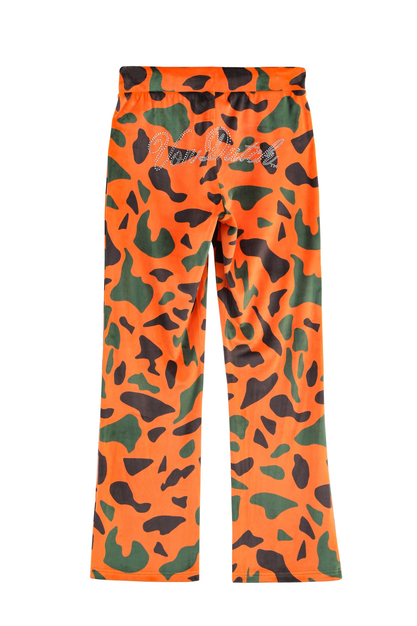 Velour Sweats - Orange Camo