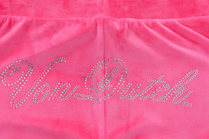 Velour Sweats - Hot Pink