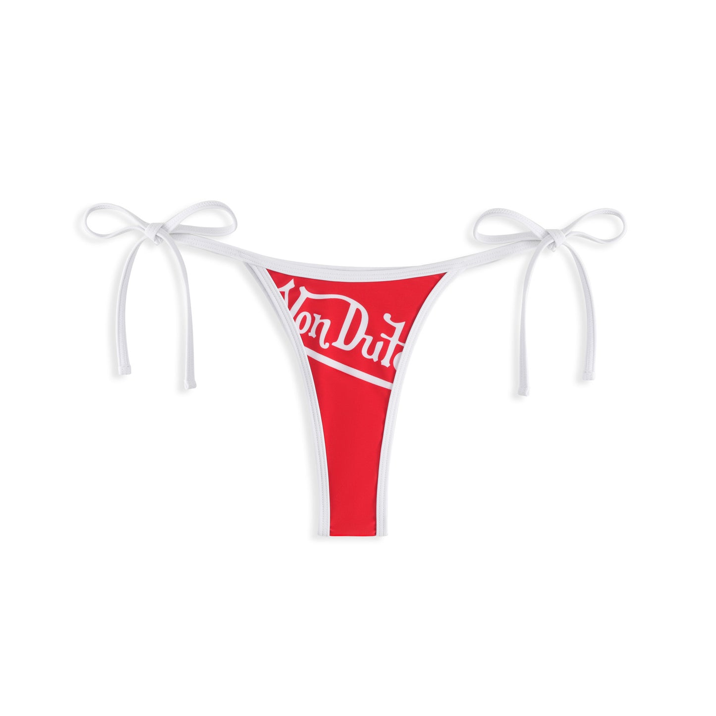 TWO TONE BIKINI BOTTOM - RED WHITE