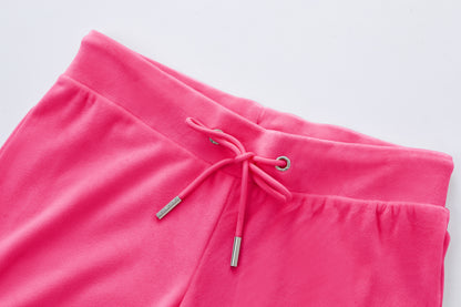 Velour Sweats - Hot Pink