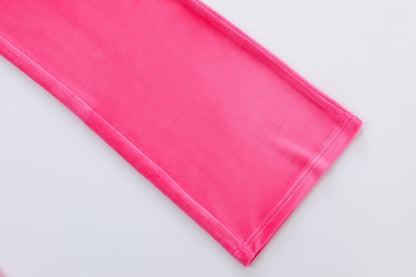 Velour Sweats - Hot Pink
