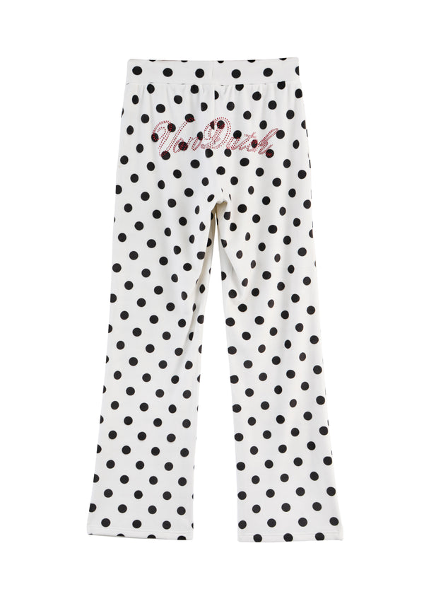 Velour Sweats - Polka Dot