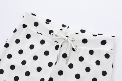 Velour Sweats - Polka Dot