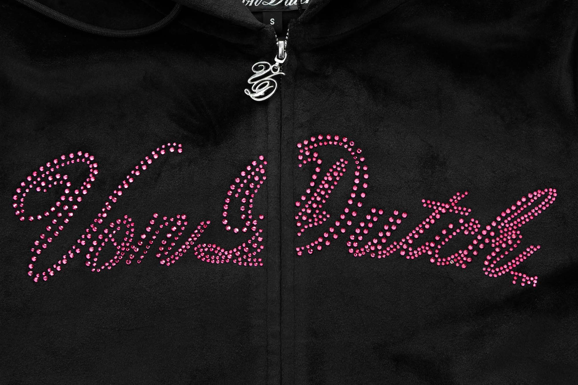 Velour Zip Up - Black | Von Dutch