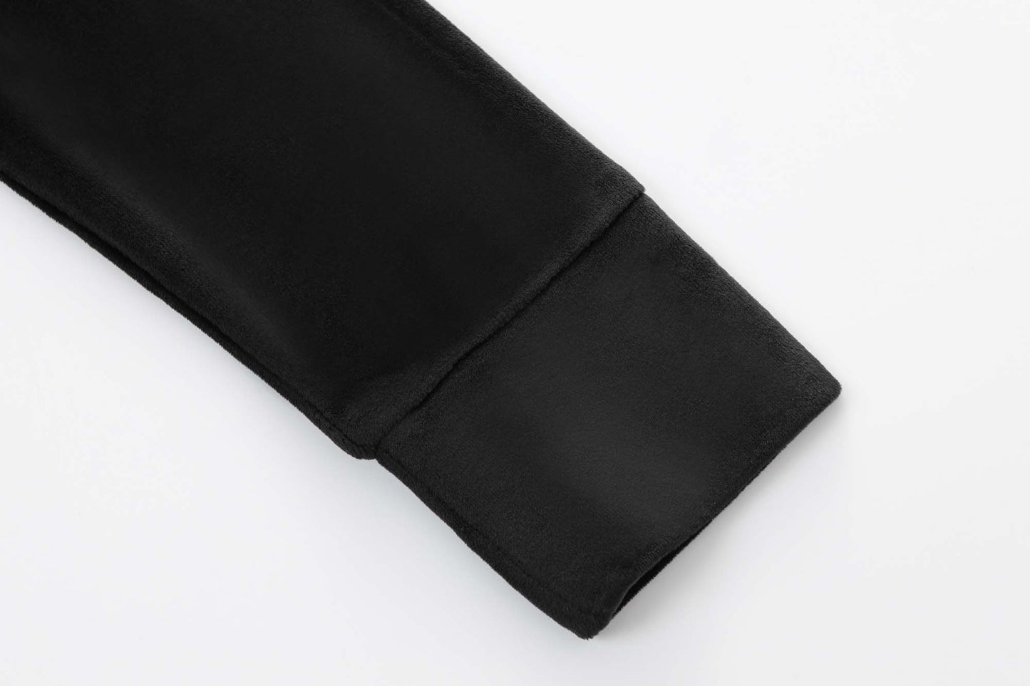 Velour Zip Up - Black