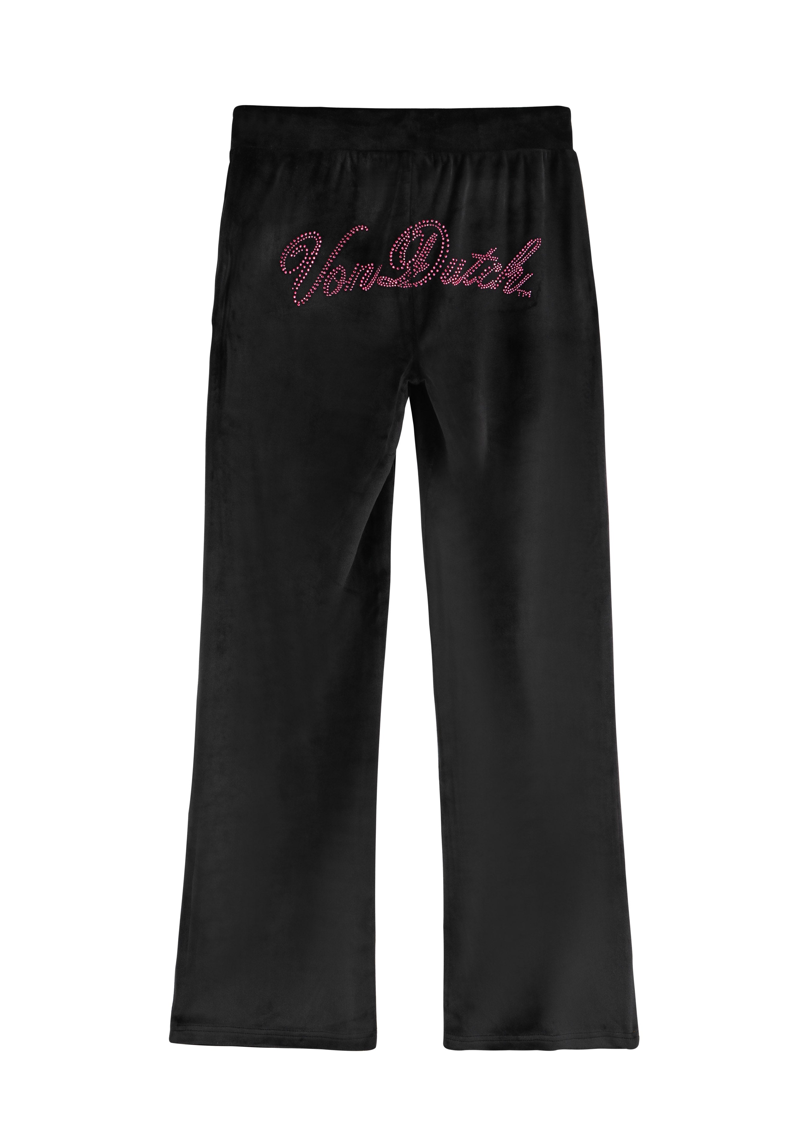 Velour Sweats - Black | Von Dutch
