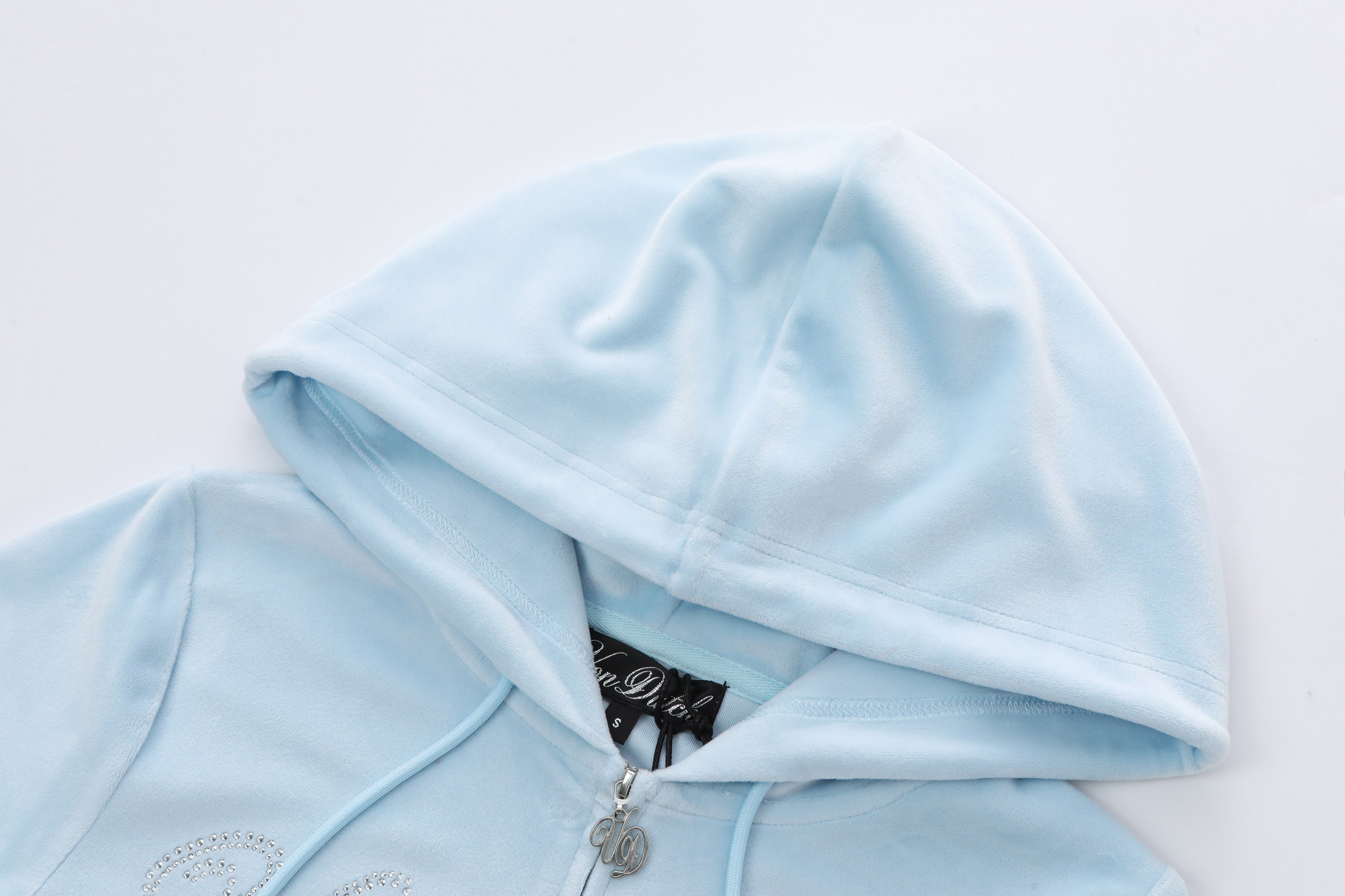 Velour Zip Up - Light Blue – Von Dutch