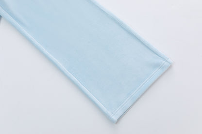 Velour Sweats - Light Blue