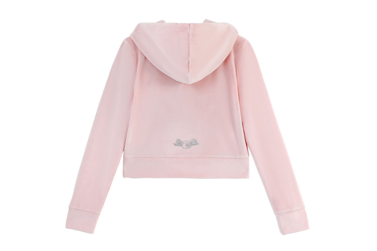 Velour Zip Up - Pink