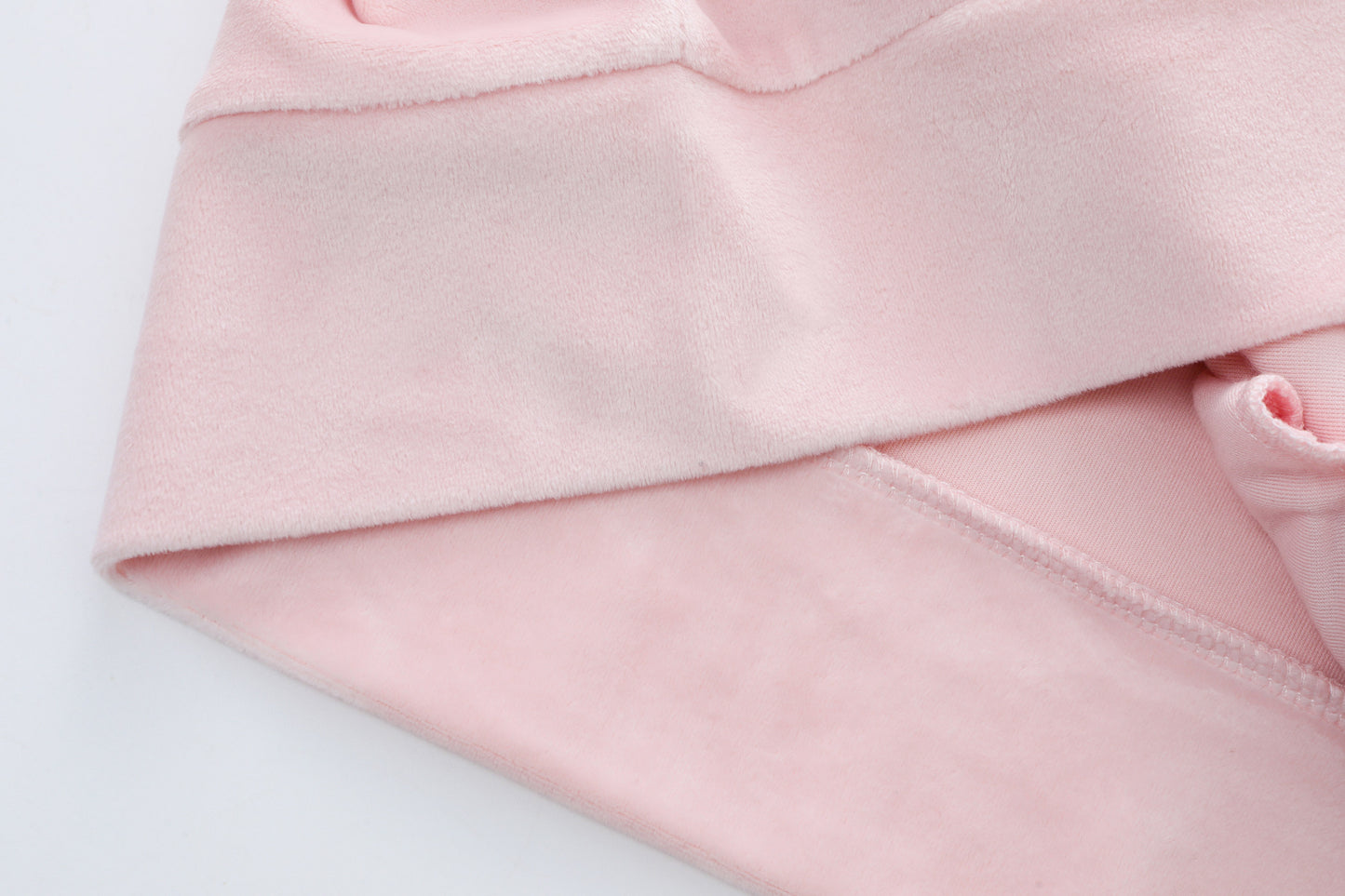 Velour Zip Up - Pink