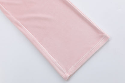 Velour Sweats - Pink