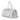 Embroidered Chopper Duffle Bag - Silver