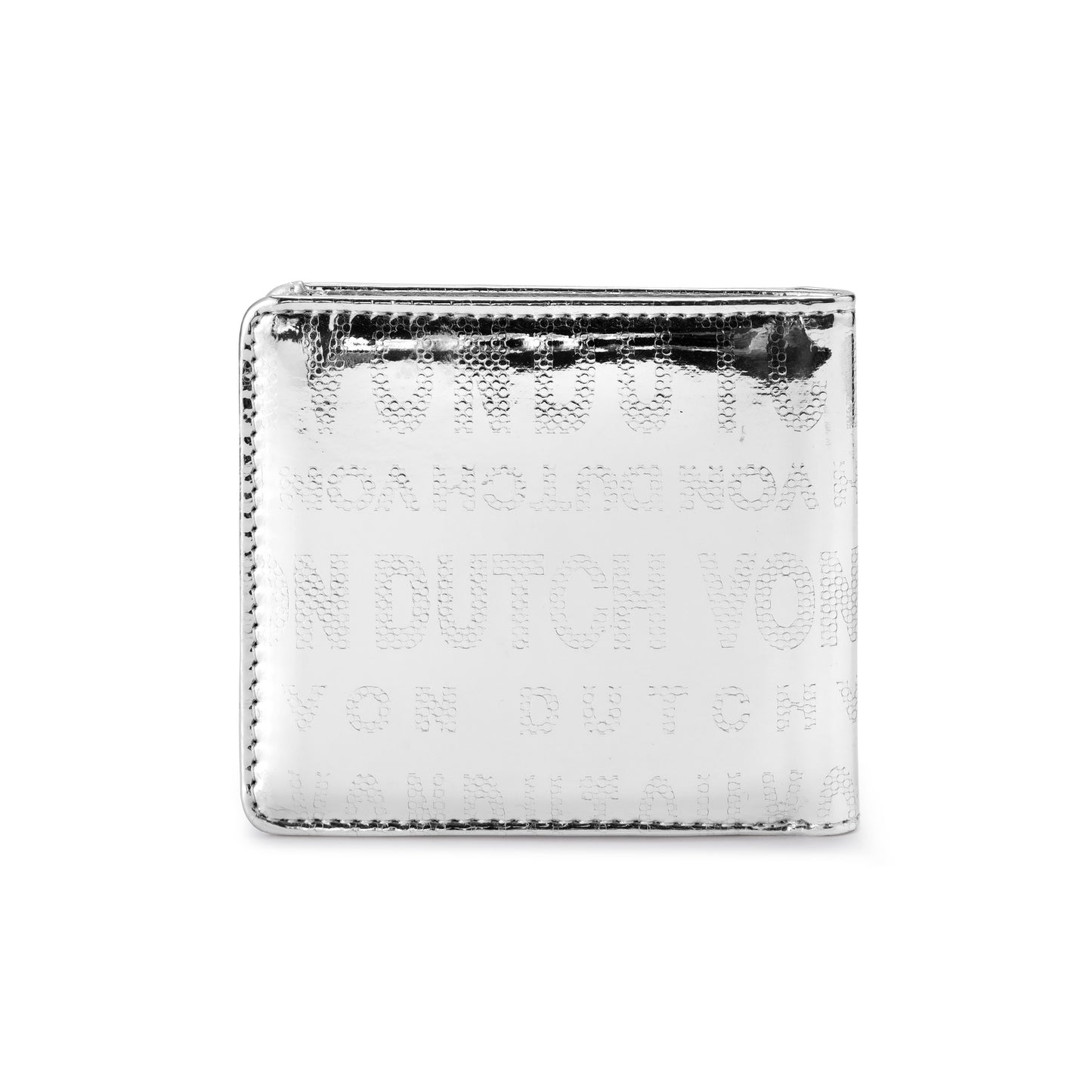 Mirror Logo Bi-fold Wallet - Silver
