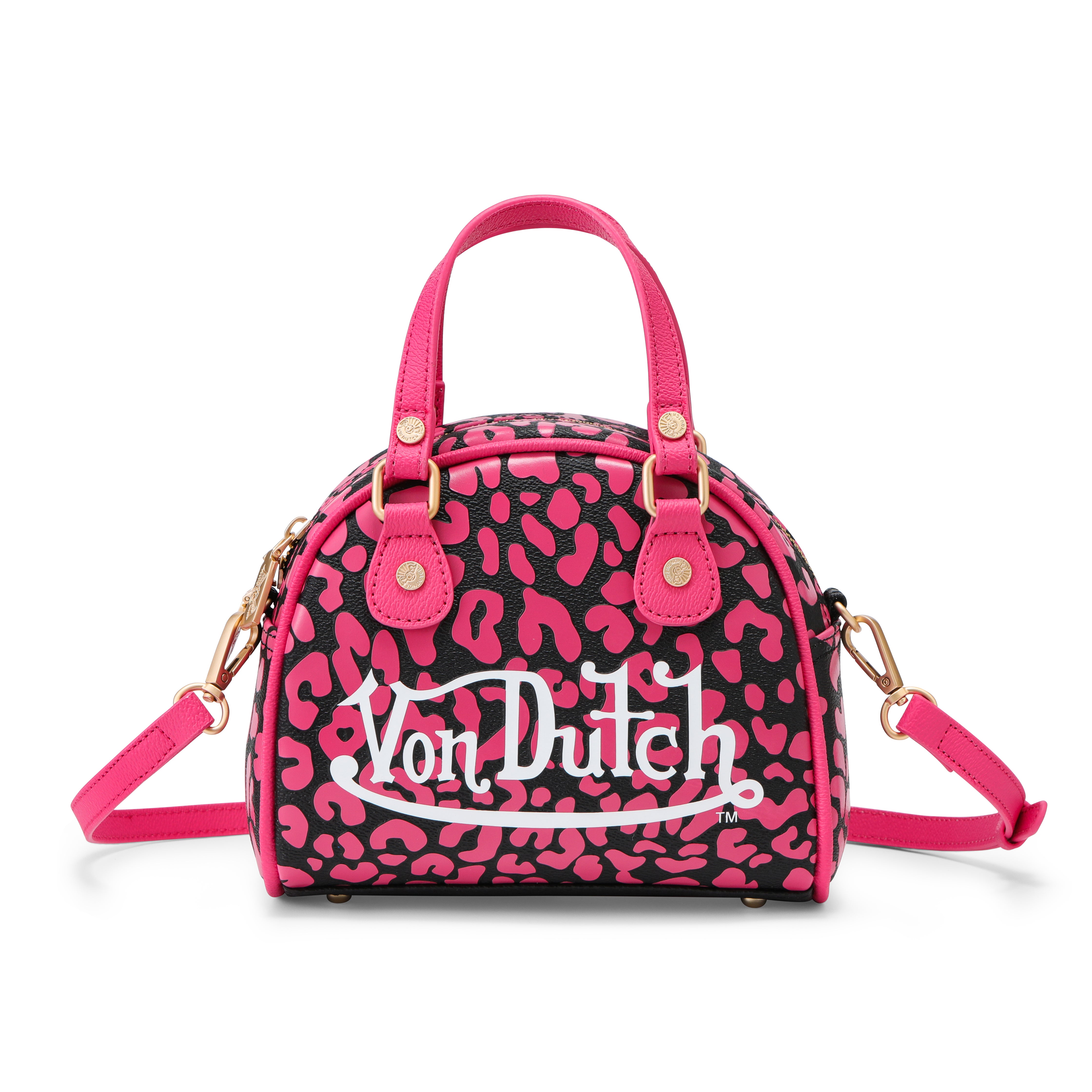 Pink & Black Cheetah Bowling Bag | Von Dutch