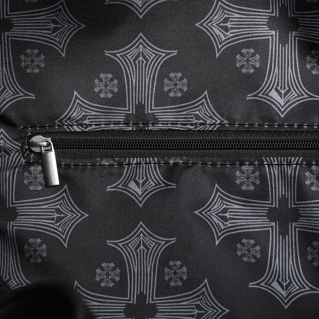 Embroidered Chopper Duffle Bag - Black — image 6