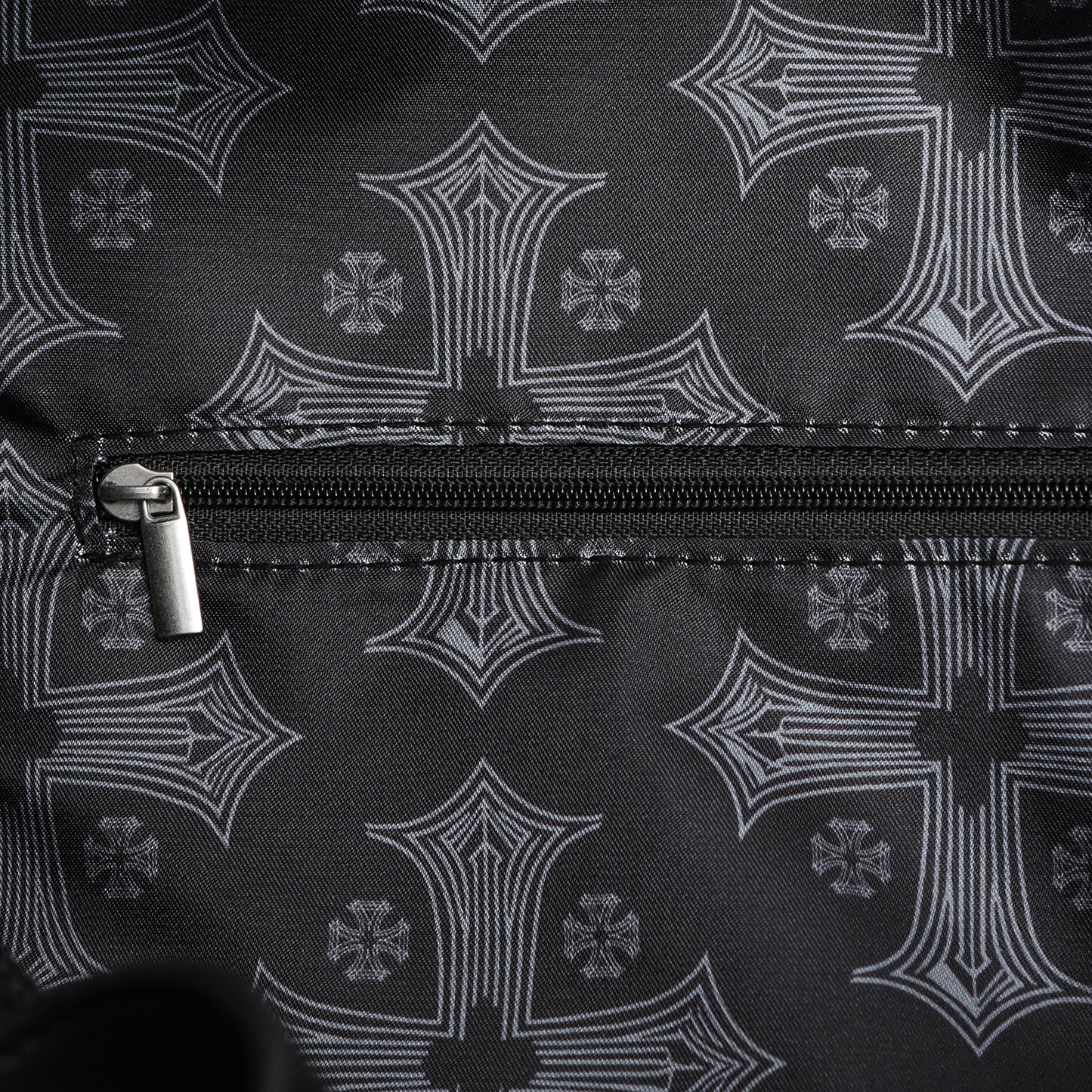 Embroidered Chopper Duffle Bag - Black