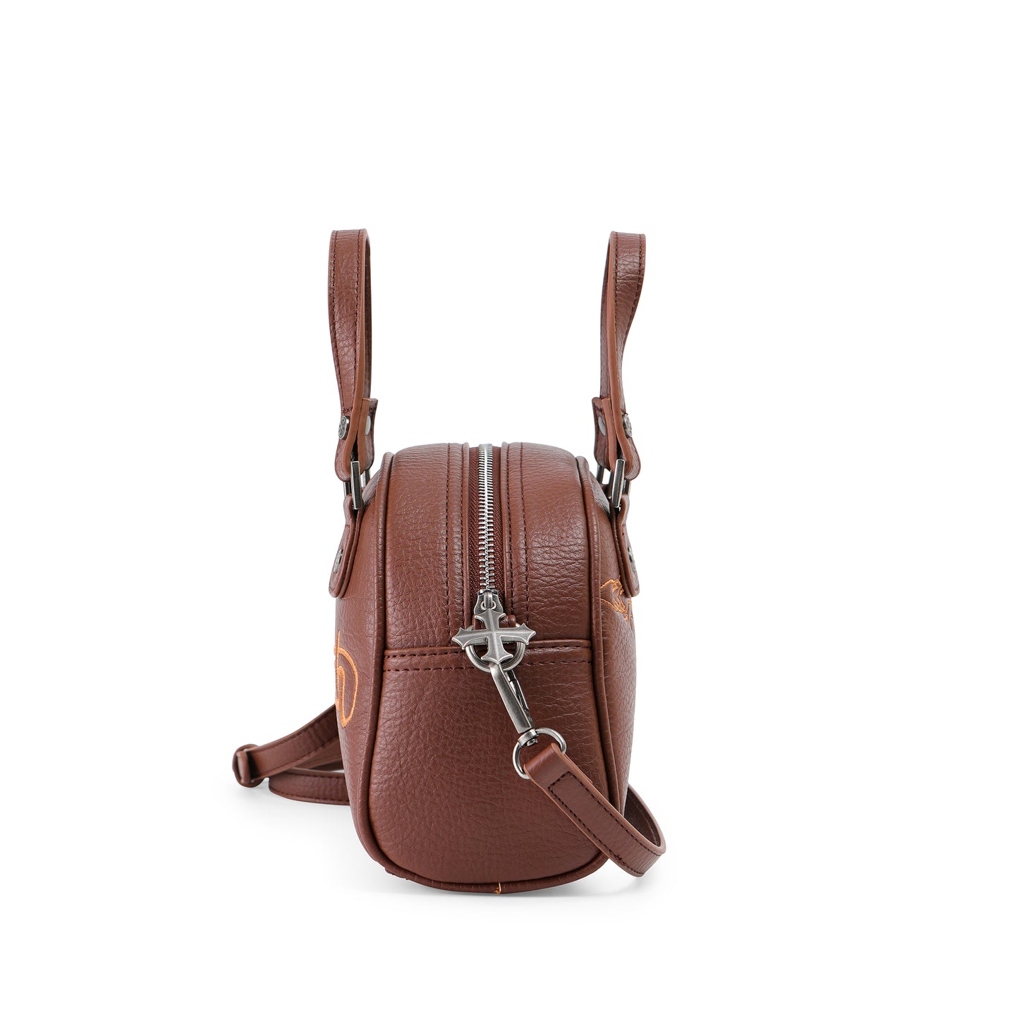 Chopper Cross Bowling Bag - Brown & Cream Orange