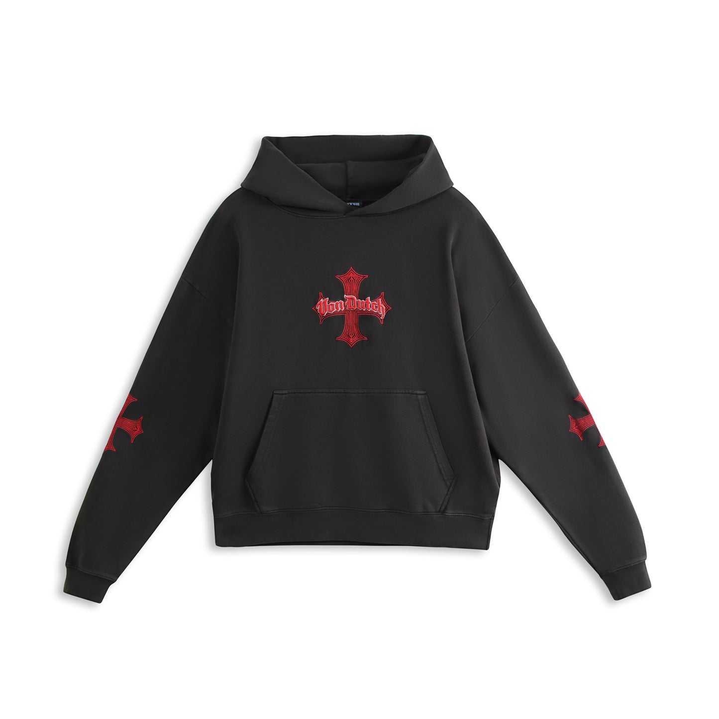 CHOPPER CRIMSON HOODIE - BLACK & RED