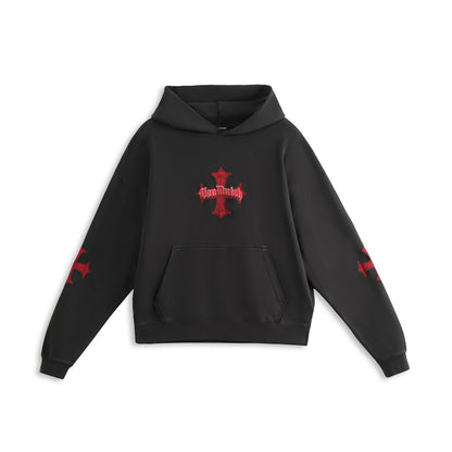 CHOPPER CRIMSON HOODIE - BLACK & RED