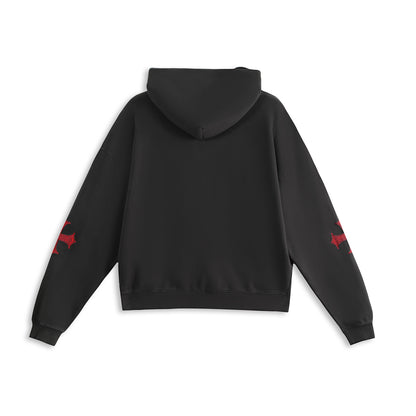 CHOPPER CRIMSON HOODIE - BLACK & RED