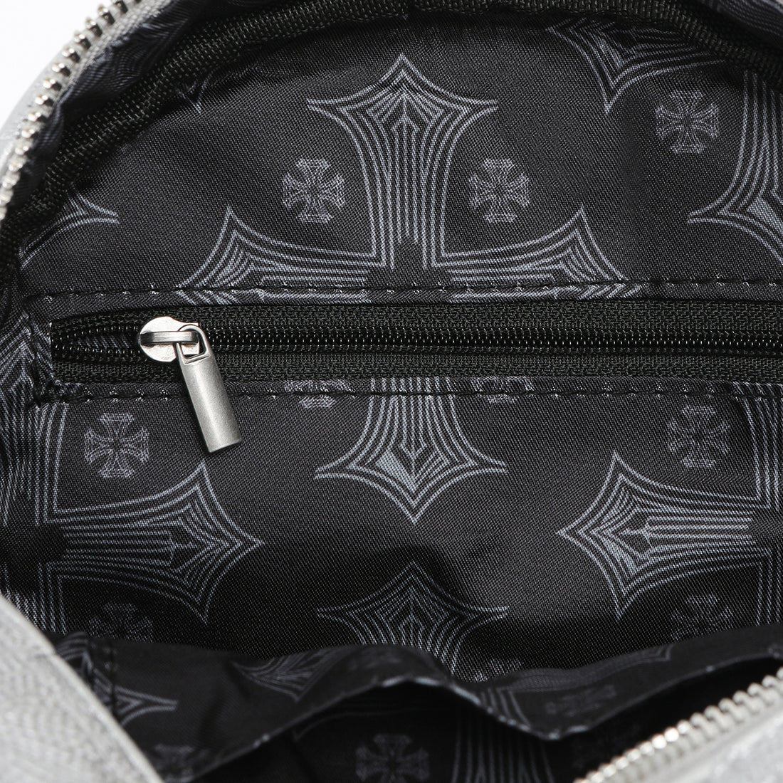 Embroidered Chopper Bowling Bag - Silver