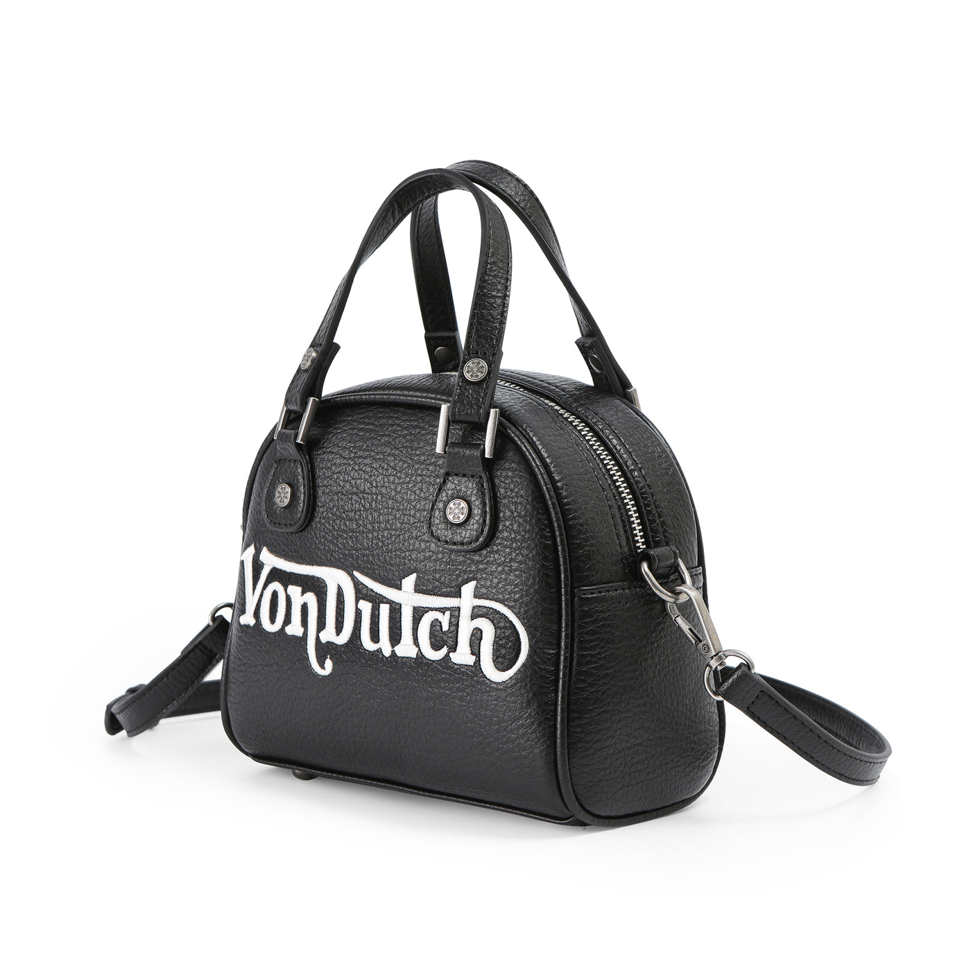 Von Dutch Chopper Cross Bowling Bag - Black & White