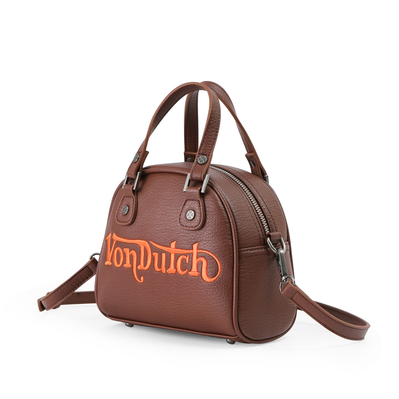 Von Dutch Chopper Cross Bowling Bag - Brown & Orange
