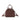 Embroidered Chopper Bowling Bag-Brown