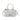 Embroidered Chopper Speedy Bag-Silver