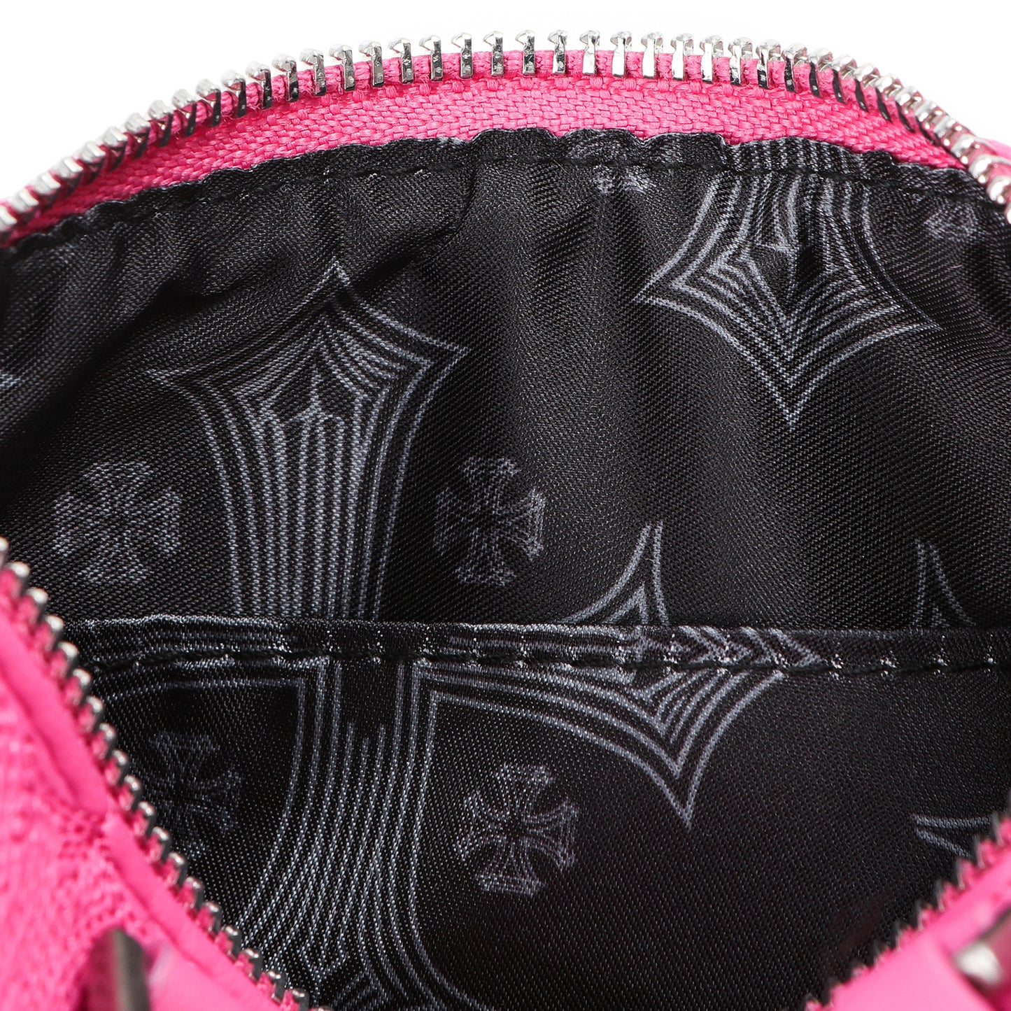 Embroidered Chopper Hanna Bag - Hot Pink
