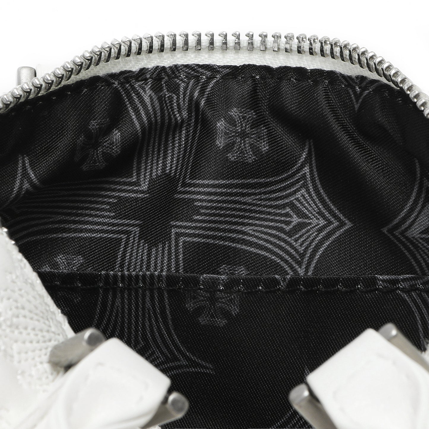 Embroidered Chopper Hanna Bag - White