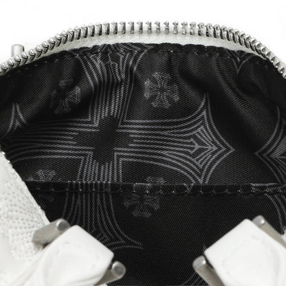 Embroidered Chopper Hanna Bag - White