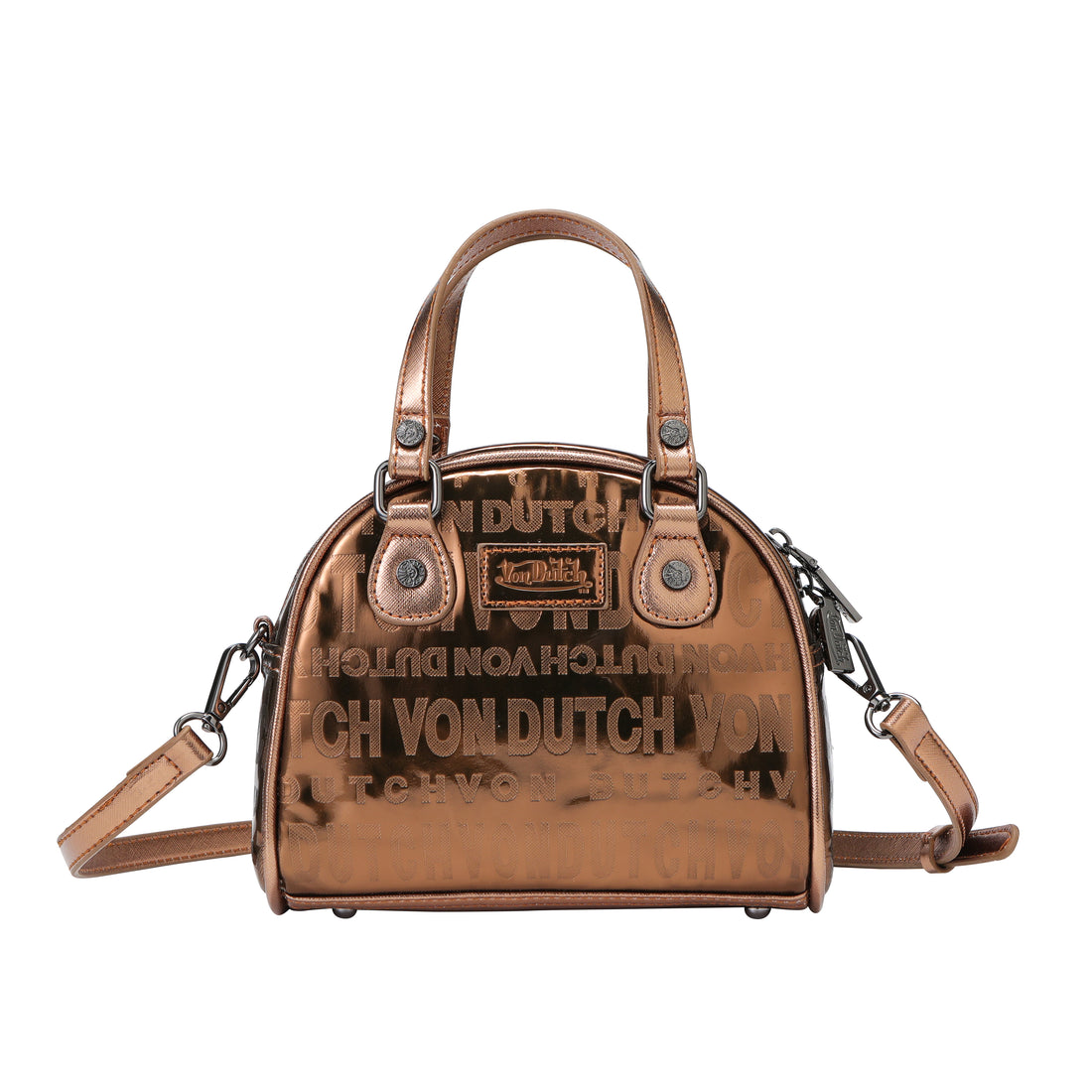 Metallic Brown Reflective Bowling Bag