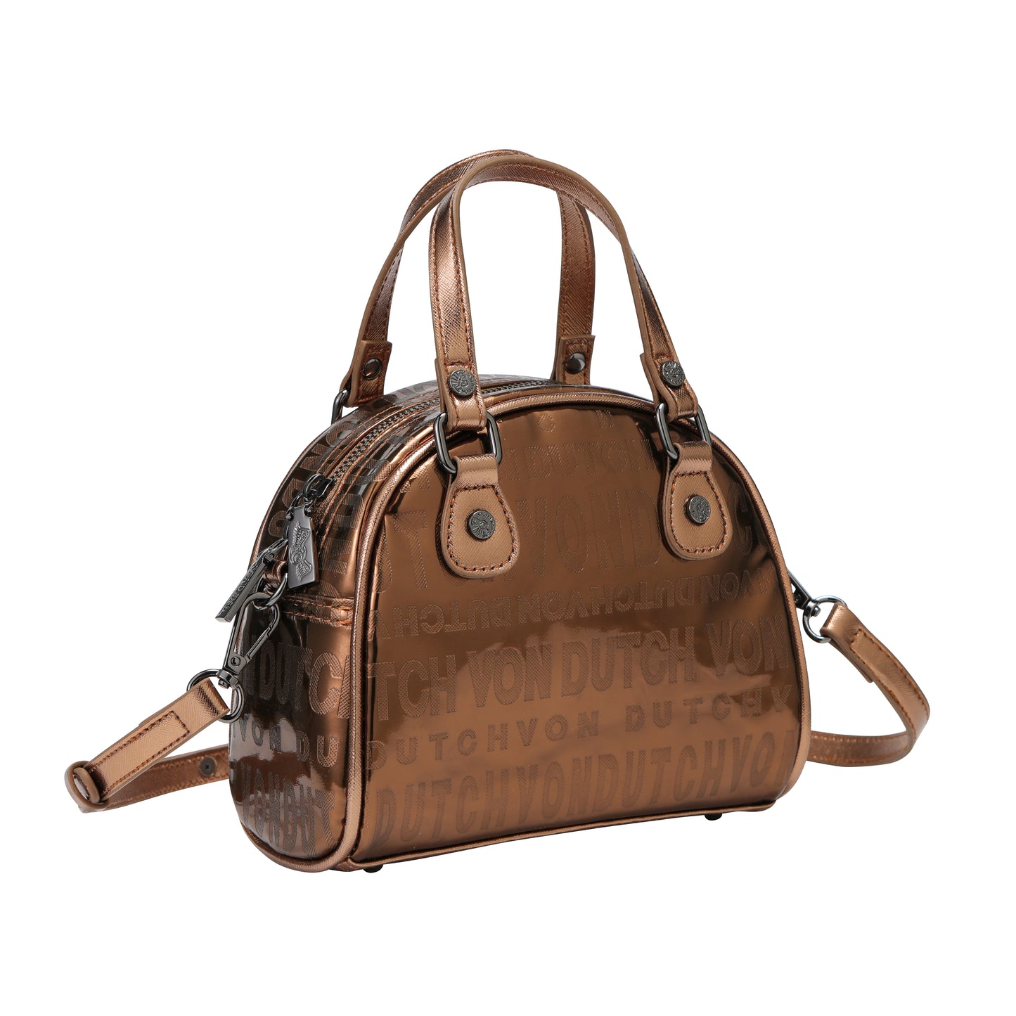 Metallic Brown Reflective Bowling Bag