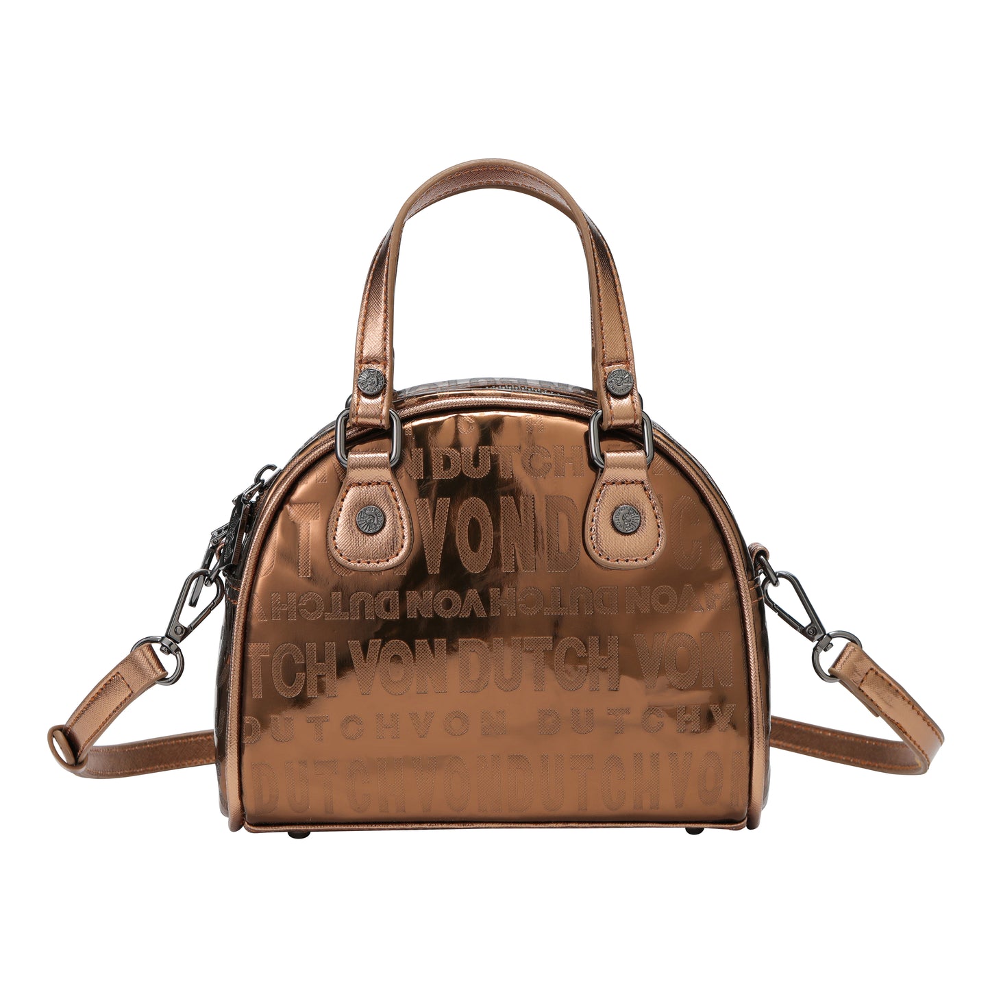 Metallic Brown Reflective Bowling Bag