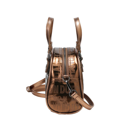 Metallic Brown Reflective Bowling Bag