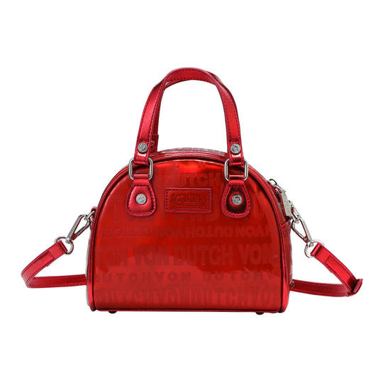 Metallic Red Reflective Bowling Bag