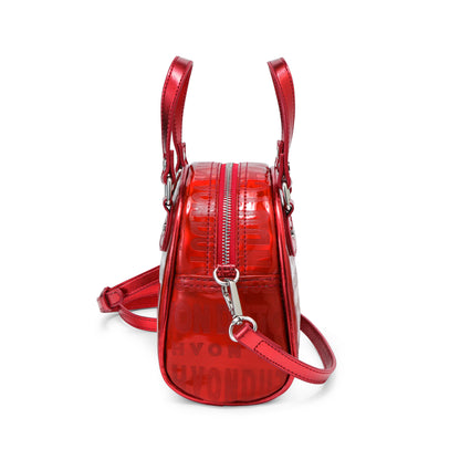 Metallic Red Reflective Bowling Bag