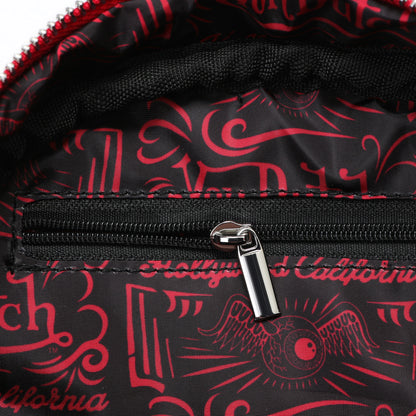 Metallic Red Reflective Bowling Bag