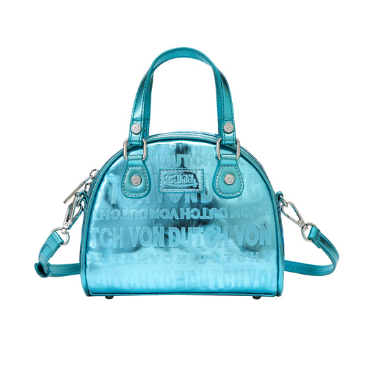 Metallic Blue Reflective Bowling Bag