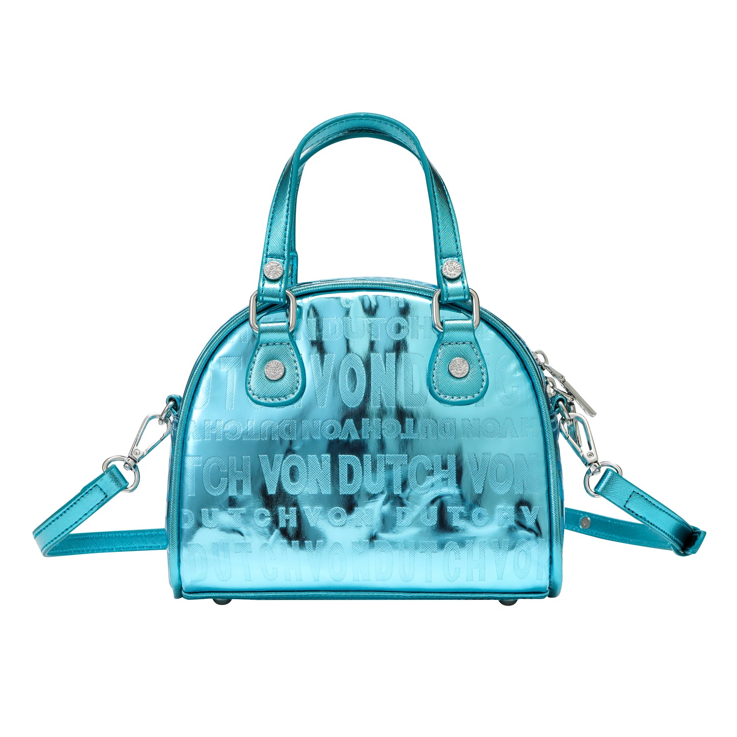 Metallic Blue Reflective Bowling Bag