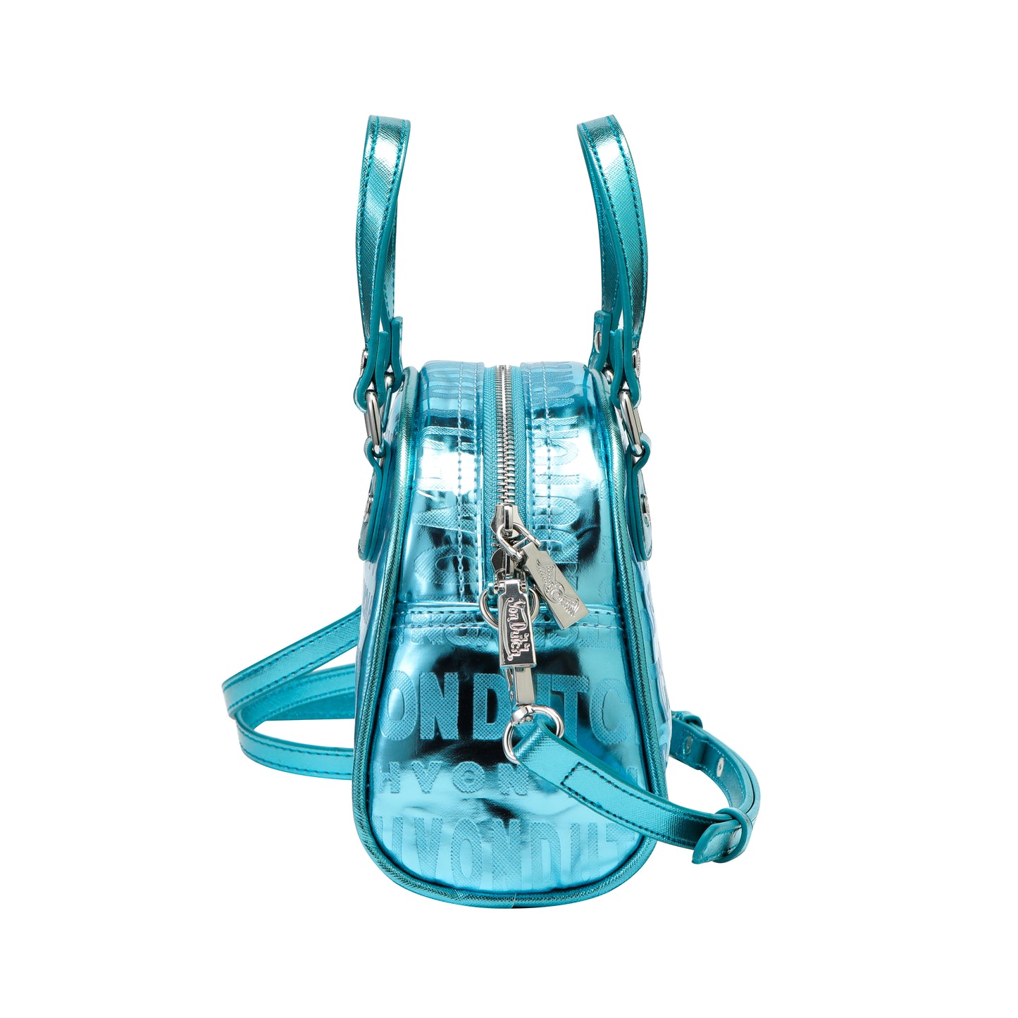 Metallic Blue Reflective Bowling Bag