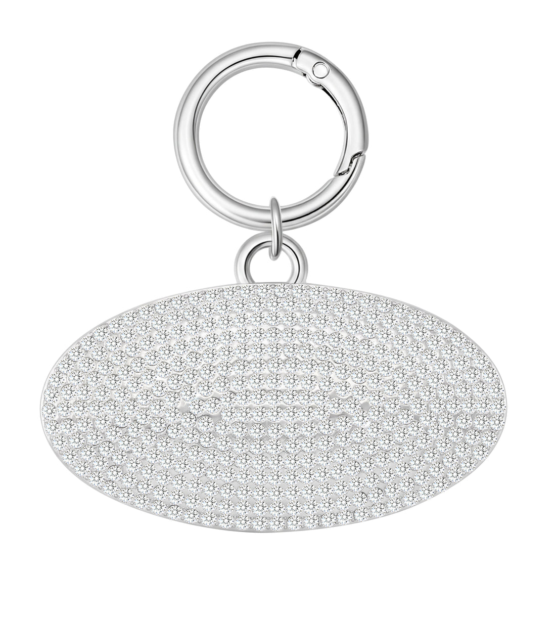 OVAL CHARM KEYCHAIN - PINK