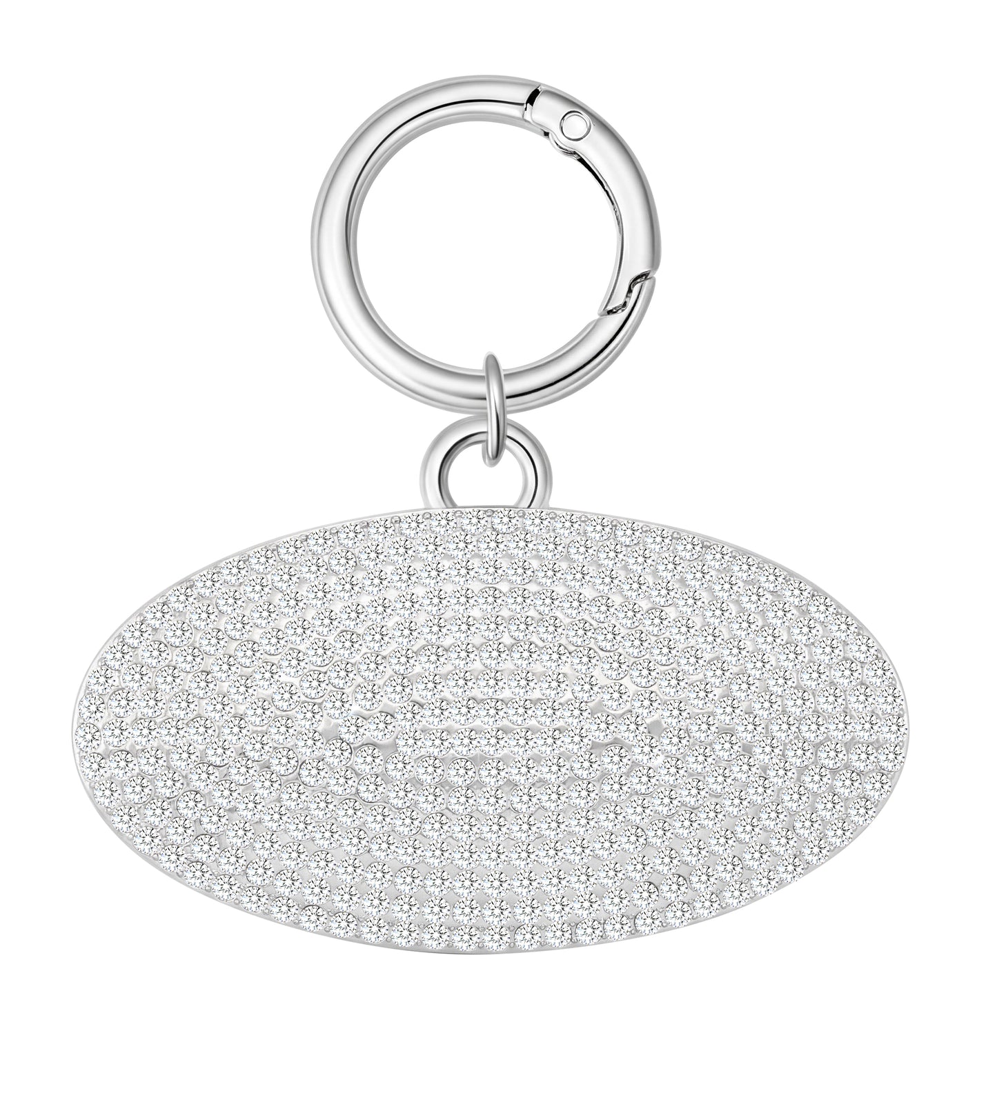 OVAL CHARM KEYCHAIN - PINK