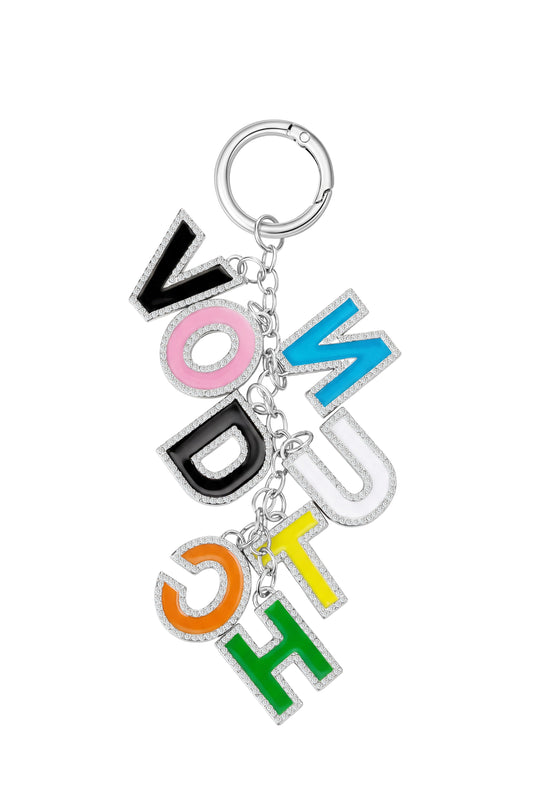 VON DUTCH LETTER KEYCHAIN - RAINBOW