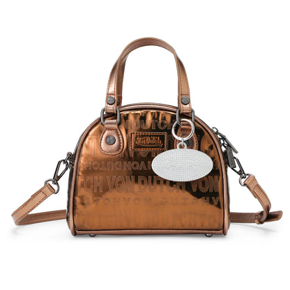 OVAL CHARM KEYCHAIN - ORANGE CAMO