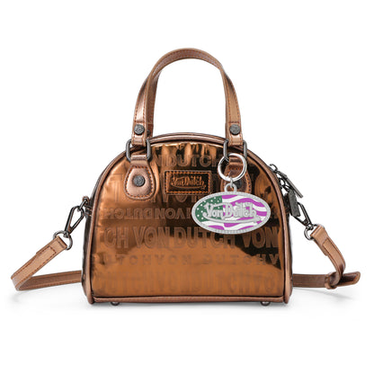 OVAL CHARM KEYCHAIN - PINK USA