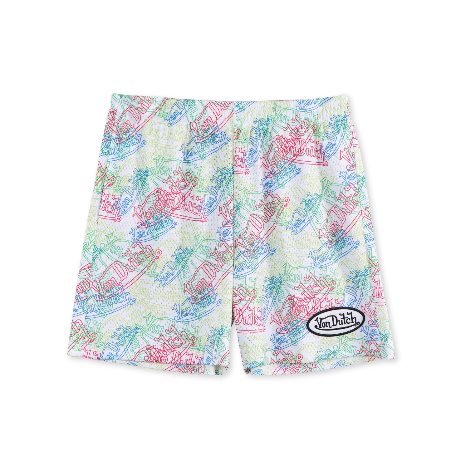Men's Mesh Shorts - Neon Logo