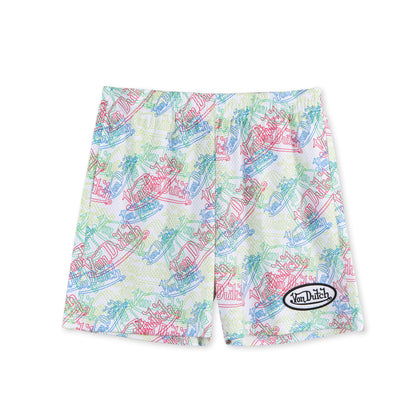 Men's Mesh Shorts - Neon Logo