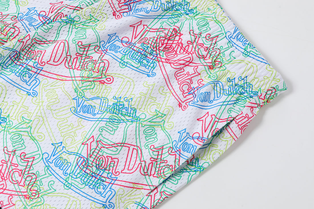 Men's Mesh Shorts - Neon Logo — image 5